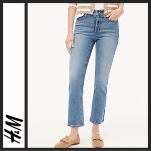 H&M L.O.G.G. Mid-Rise Kick Crop Flare Jeans